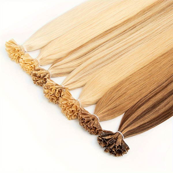 Keratin Prebonded U Tip Human Hair Extensions Double Drawn Virgin