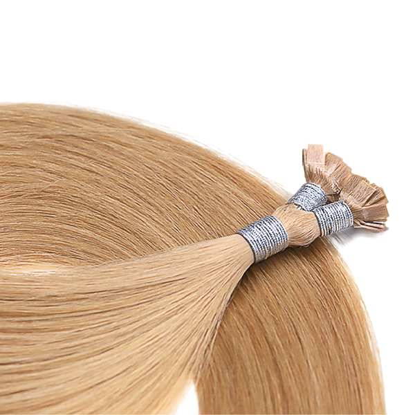 Double Drawn Flat Tip Hair Extensions Keratin Tip Human Hair