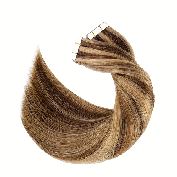 Best Human Hair Balayage Blonde Tape In Hair Extensions For Curly Hair