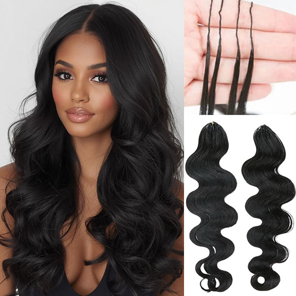 Brazilian Body Wave Remy Hair Extension Feather Crochet Human Hair