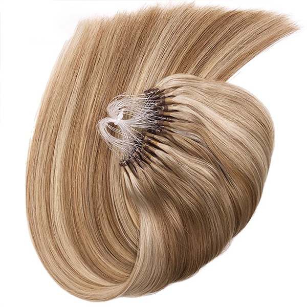 Wholesale Micro Ring Beads Remy Human Hair Extensions Ombre Hair Straight