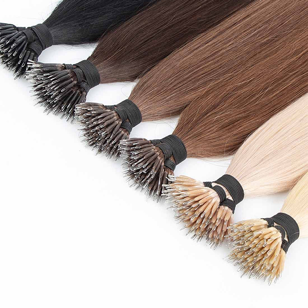 Comfortable and Natural Wholesale Remy Hair Extensions Nano Tip Hair Extensions