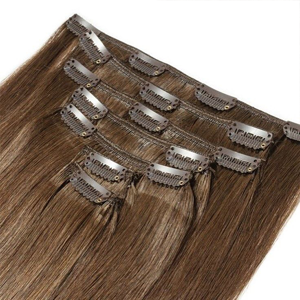 Virgin Clip in Hair Extensions Raw Unprocessed Full Cuticle Hair
