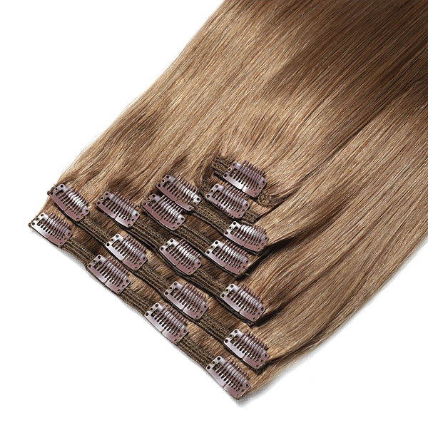 Invisible Natural Clip in Hair Extensions Human Hair 