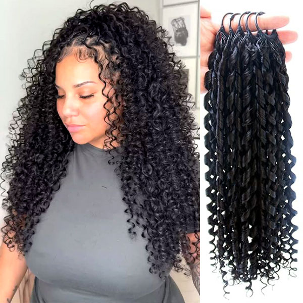 Top Sale Spring Curly Feather Crochet Wholesale Hair Vendor
