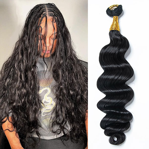 Invisible Loose Deep Wave Twist Crochet Braids Natural Looking