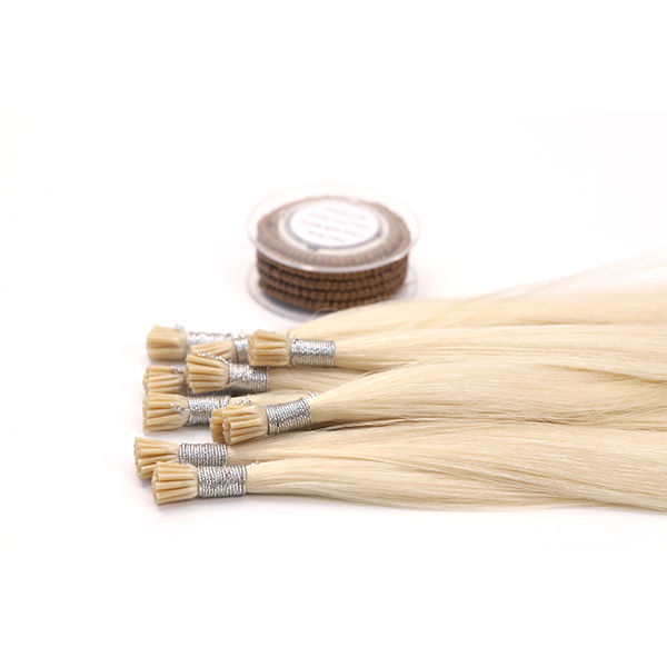 Wholesale Russian I Tip Hair Extensions Bond Cuticle Aligned Double Drawn Hair Extensions