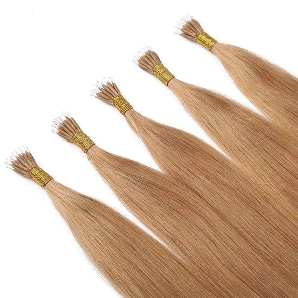 Custom Color and Length 100% Virgin Hair Invisible Nano Beads Hair Extensions