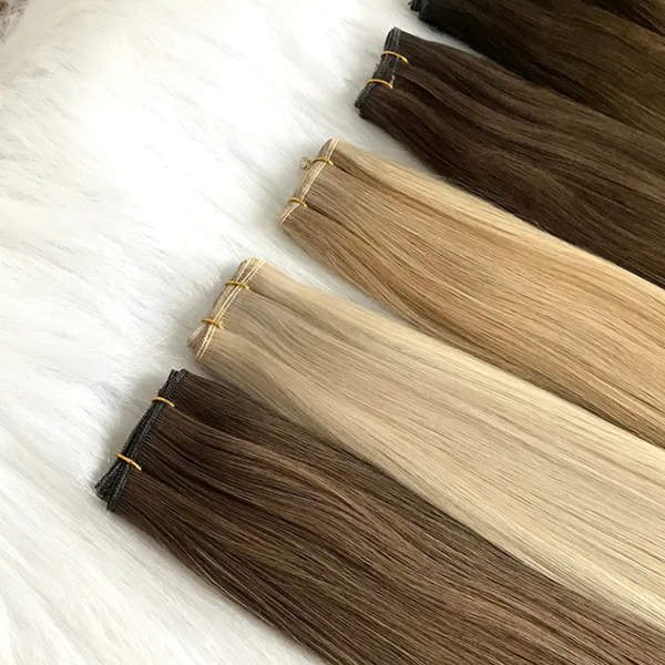 New Hand Tied Genius Weft Can Be Cut Human Hair Thin Invisible Genius Weft Hair Extensions