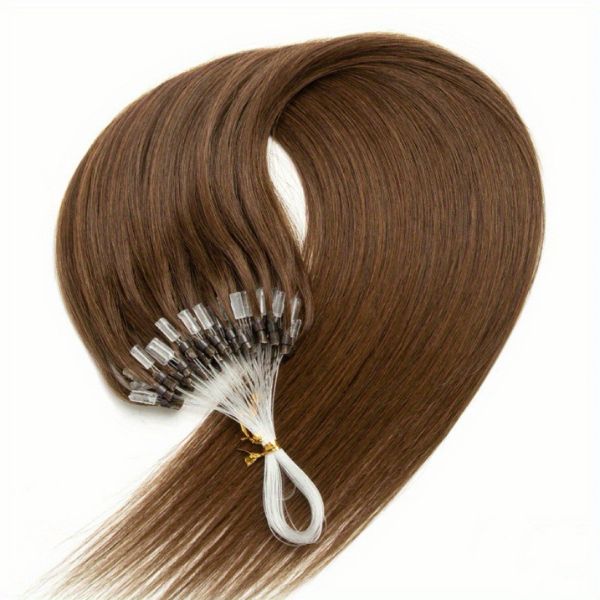 Factory Double Drawn 100% Human Remy Hair Beads Micro Loop Ring Hair Extensions