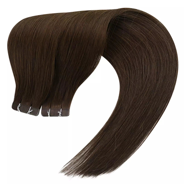 Human Hair Brown 24 Inch Tape In Hair Extensions Near Me