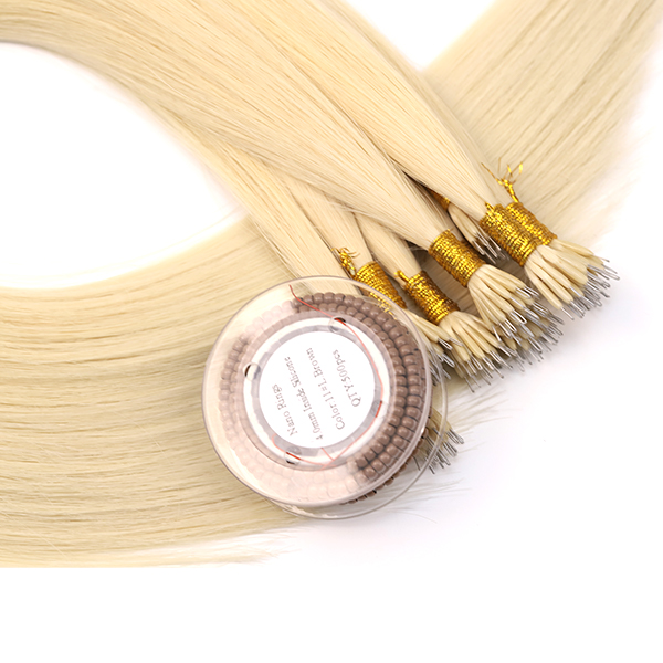 Micro Beads Hair Extensions in Nano Ring Links Vietnamese Hair Extensions