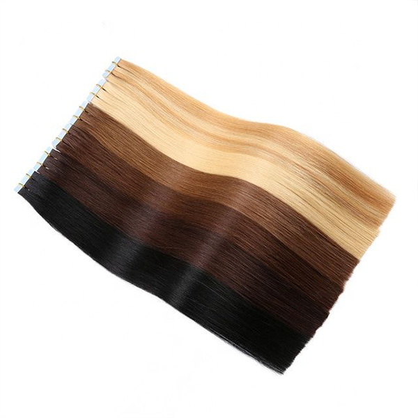 16 Inch Tape In Black Hair Extensions Real Human Hair